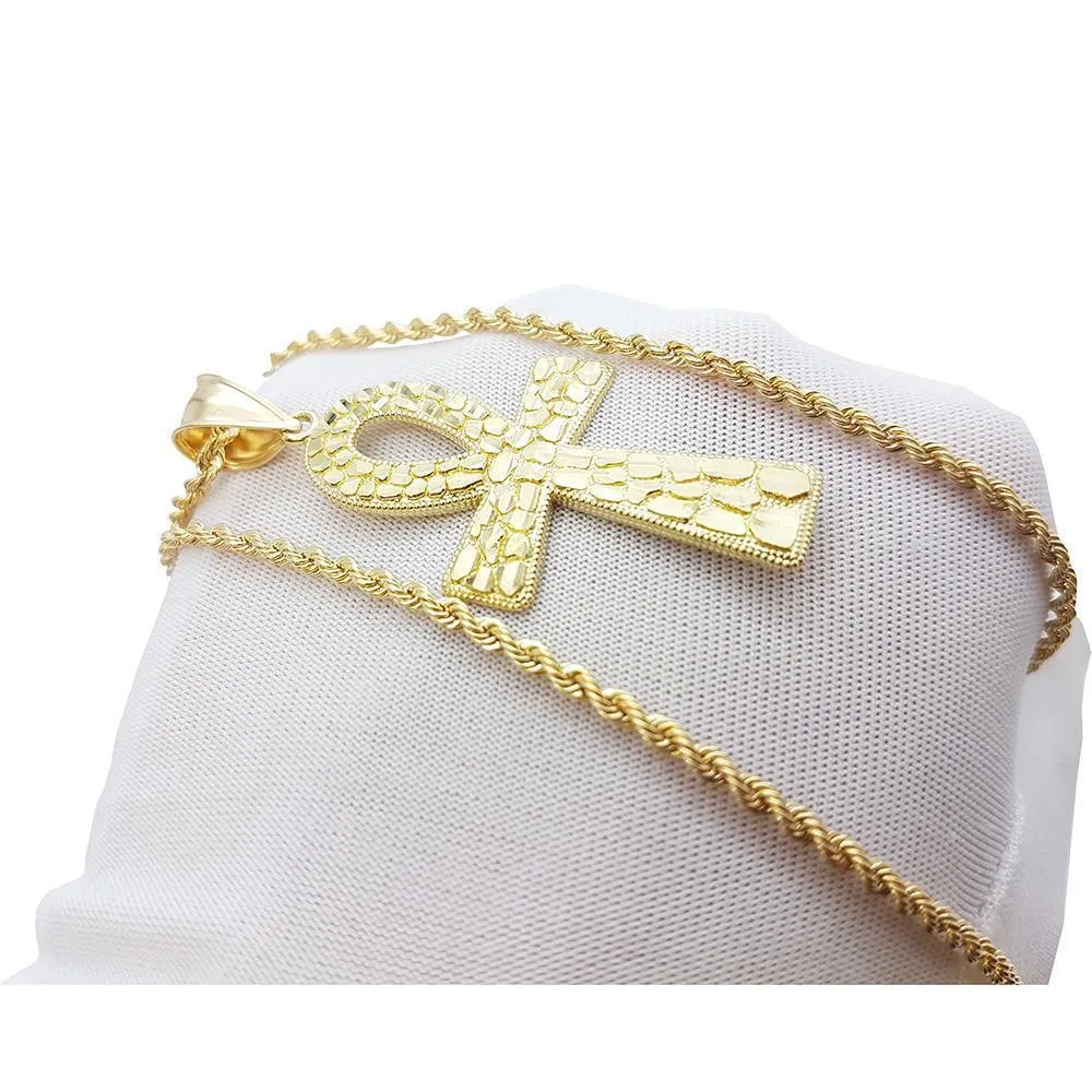 Rope Chain 2.5MM With Cross Ankh NSA-016