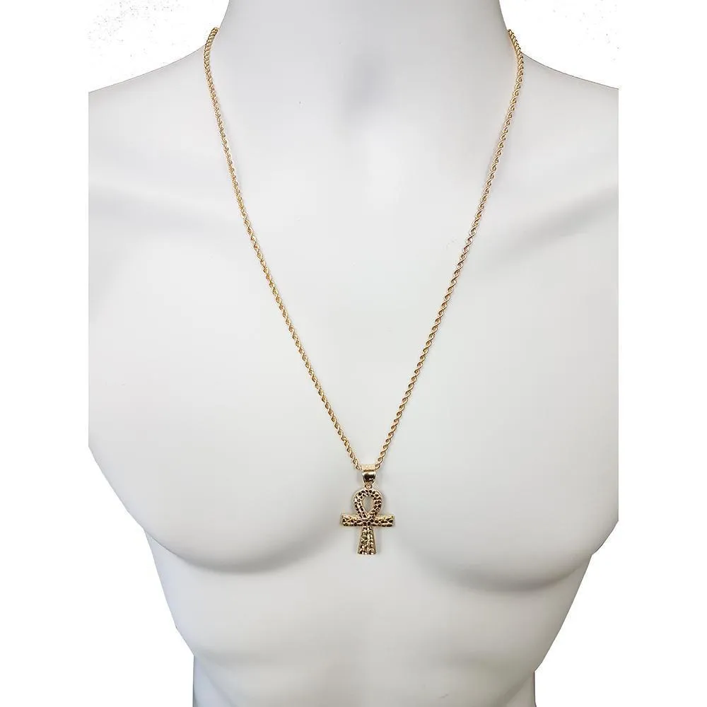 Rope Chain 2.5MM With Cross Ankh NSA-016