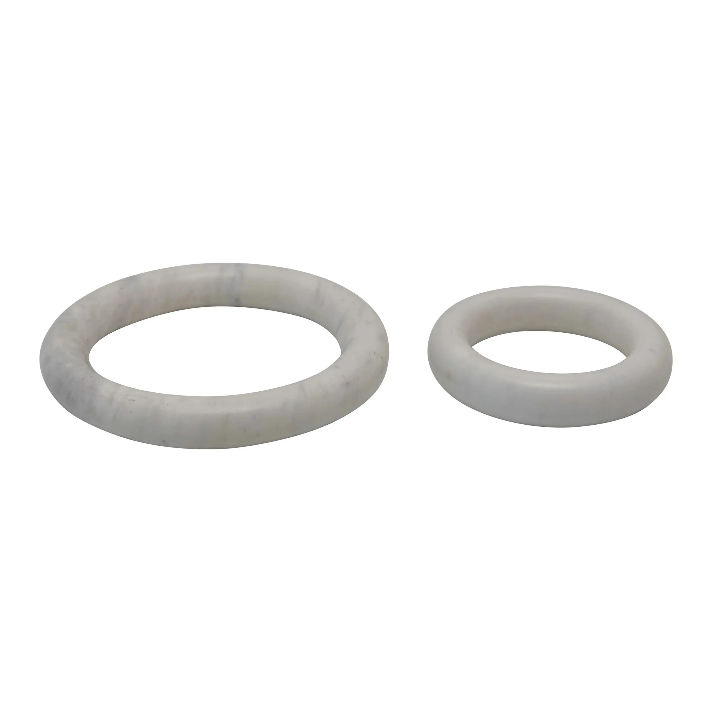 Round Marble Trivets, Set of 2