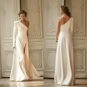 Roycebridal Elegant One Shoulder Wedding Dresses