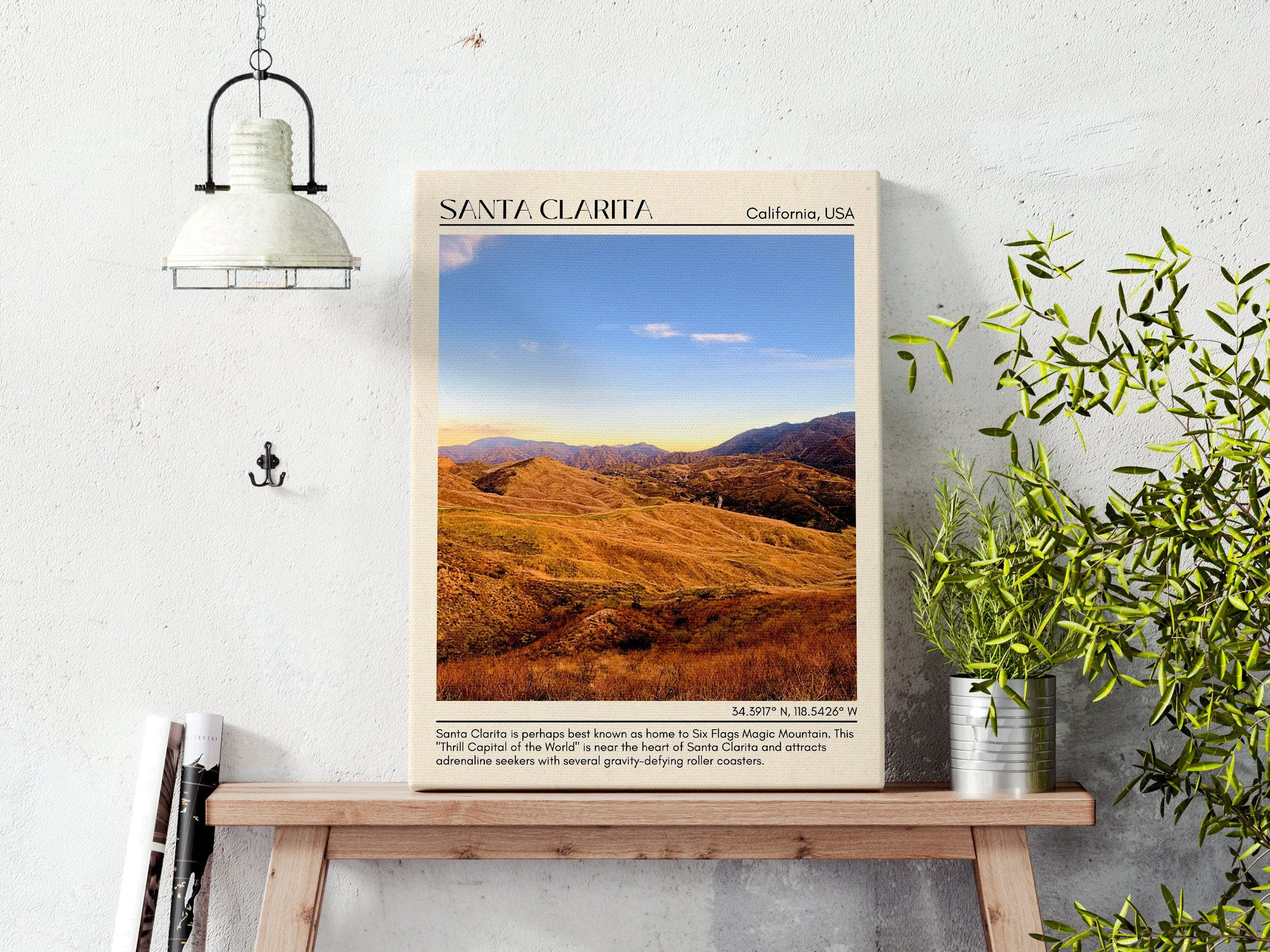 Santa Clarita Minimal Wall Art, California, USA