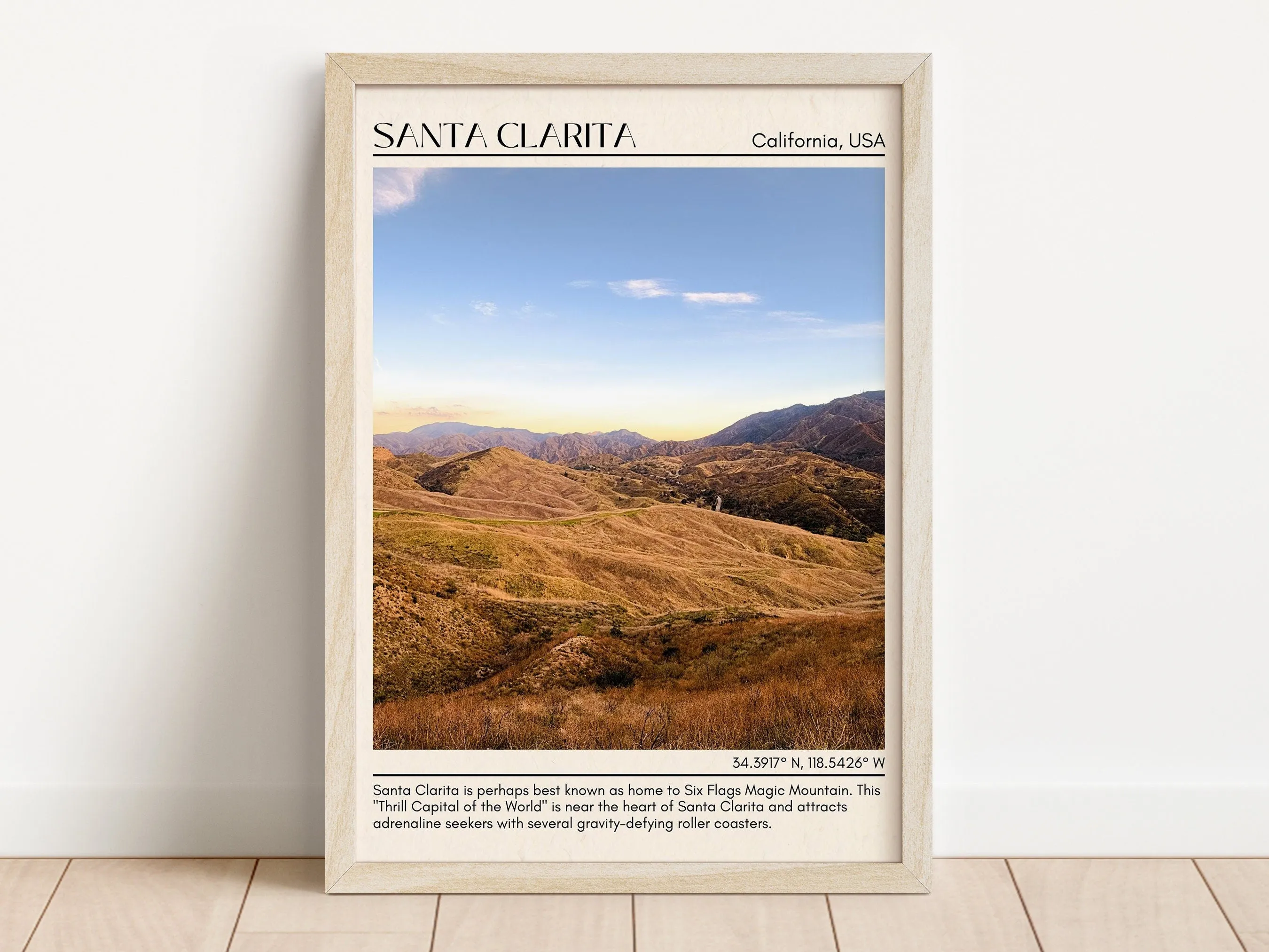 Santa Clarita Minimal Wall Art, California, USA