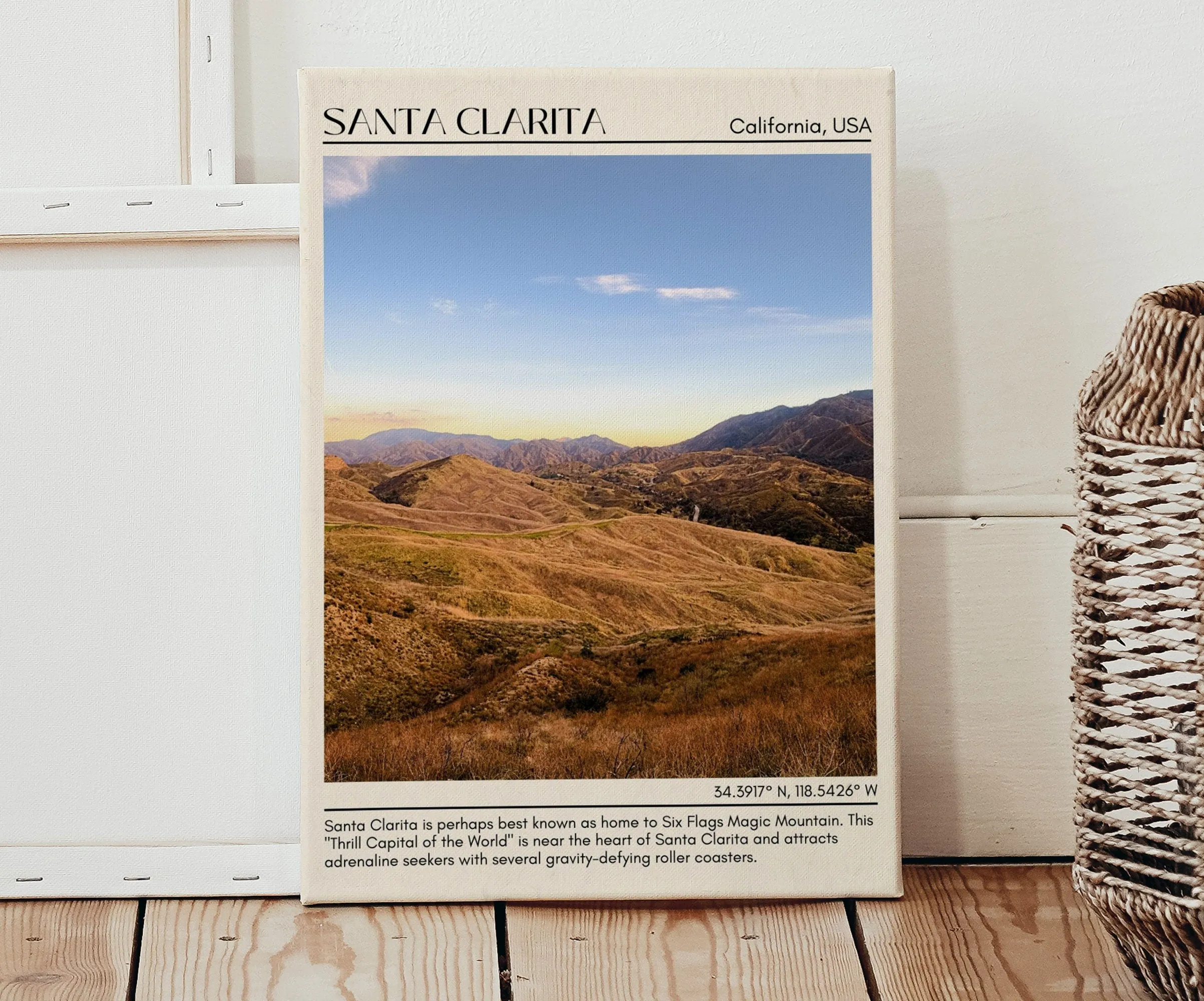 Santa Clarita Minimal Wall Art, California, USA