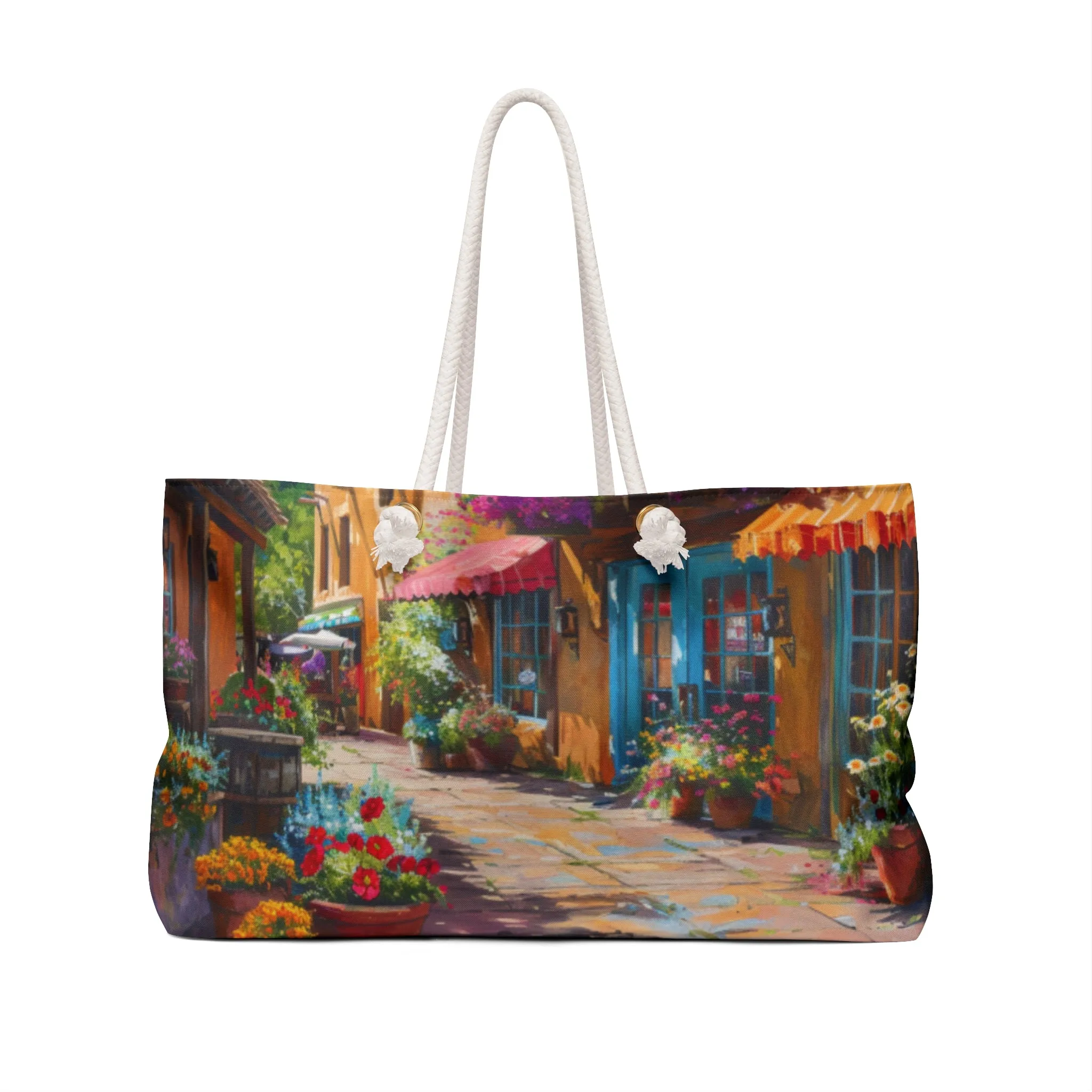 Santa Fe Sq Flowers 2 Weekender Bag