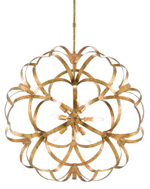 Sappho Gold Orb Chandelier