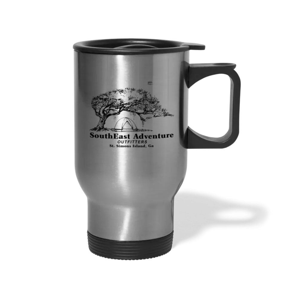SEA Tree and Tent Logo Travel Mug