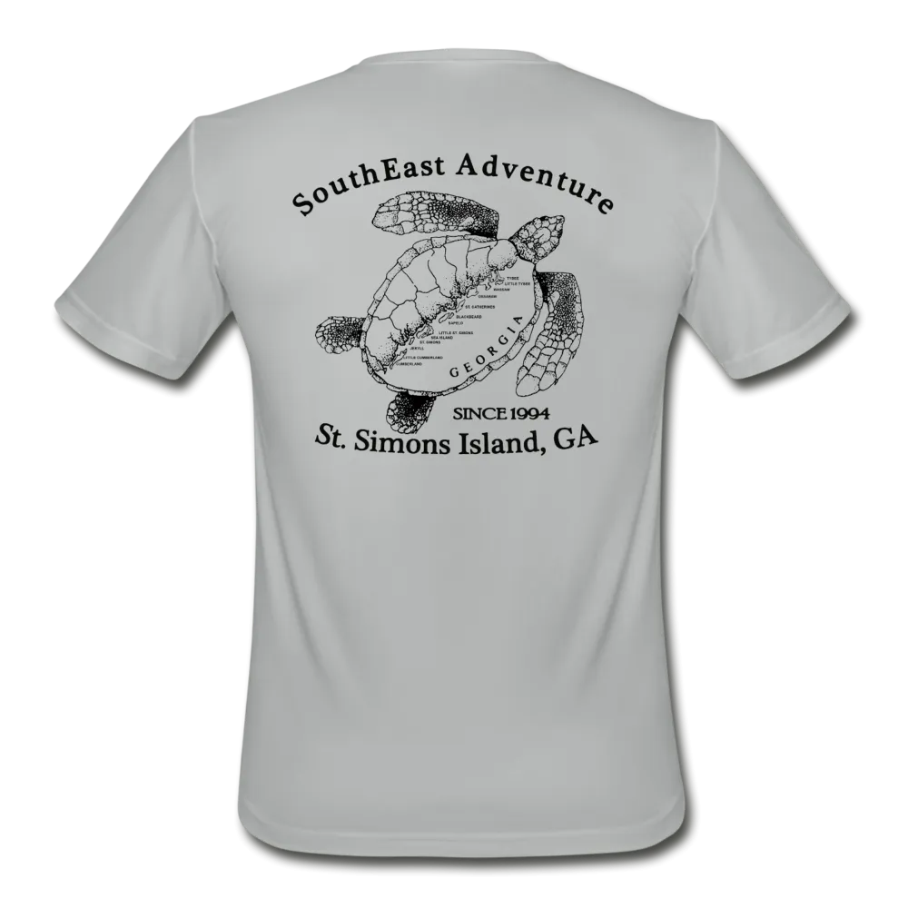 SEA Turtle Logo Men’s Moisture Wicking Performance T-Shirt