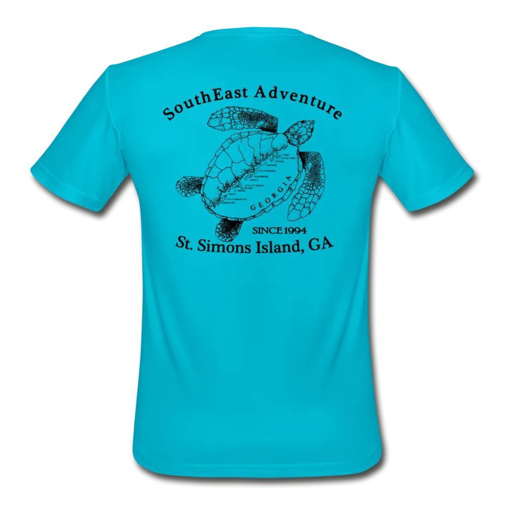SEA Turtle Logo Men’s Moisture Wicking Performance T-Shirt