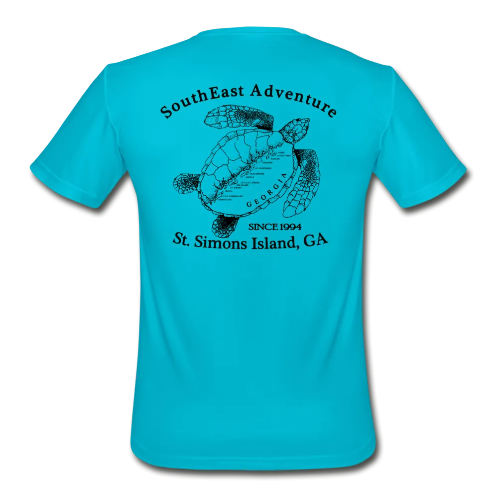 SEA Turtle Logo Men’s Moisture Wicking Performance T-Shirt