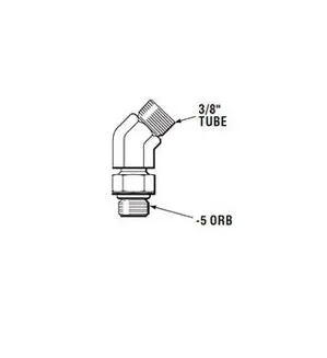 Seastar Solutions 45 Degree ORB Fitting- HF6011
