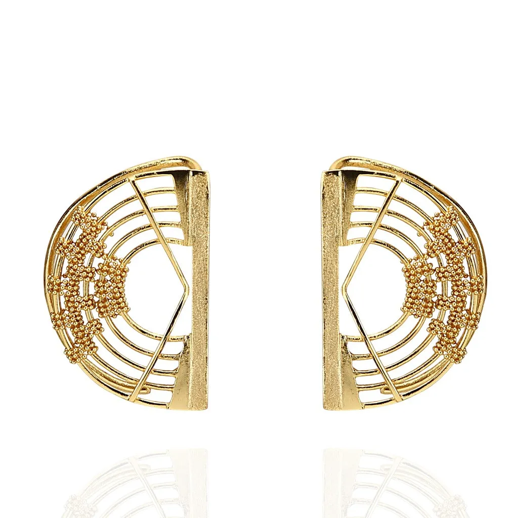 SEMI ORB EAR CUFF EARRINGS