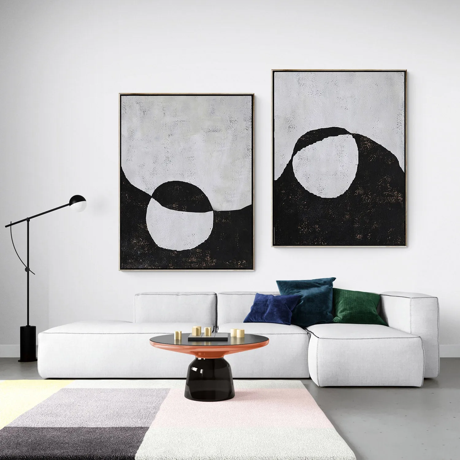 Set of 2 Abstract Landscape Painting P52