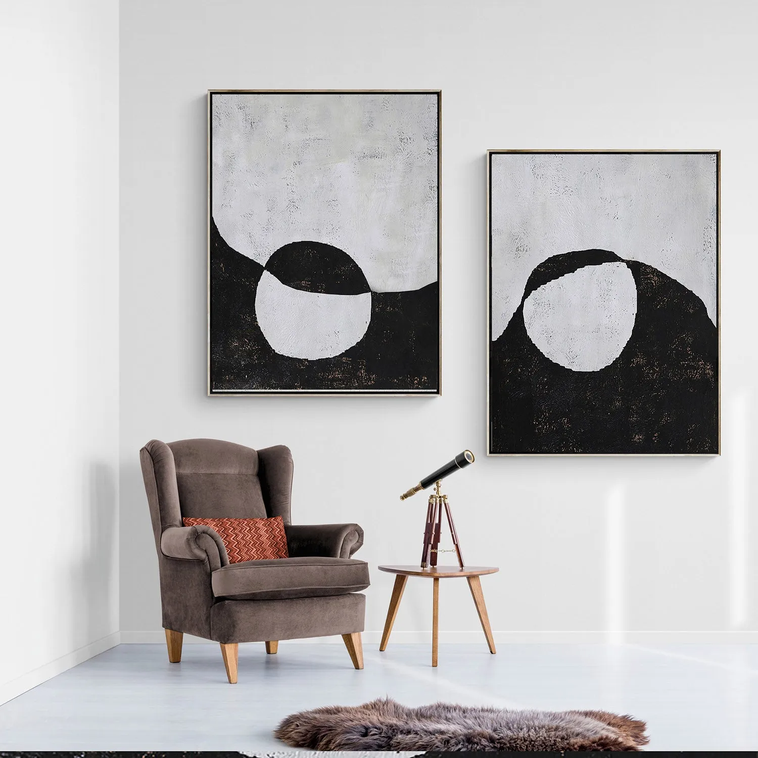 Set of 2 Abstract Landscape Painting P52