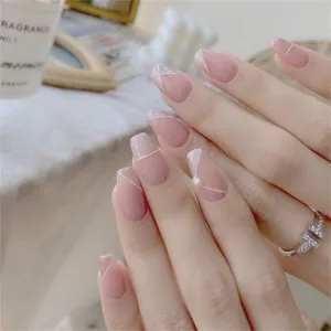 Short coffin Glittering pink diamonds
