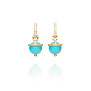 Signature Turquoise Orb Charm Earrings