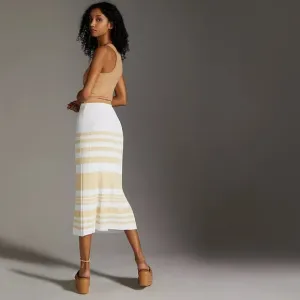 Significant Other | Striped Knit Midi Skirt | NWT