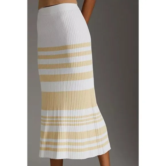 Significant Other | Striped Knit Midi Skirt | NWT