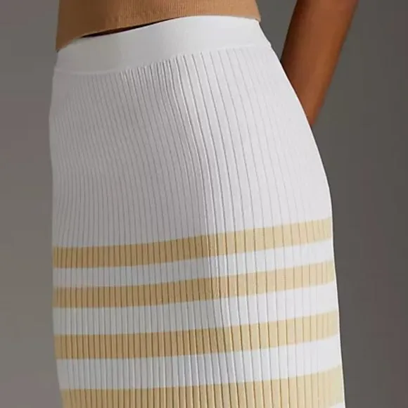 Significant Other | Striped Knit Midi Skirt | NWT