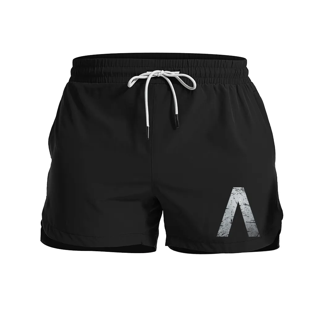 Silver Spartan A Graphic Shorts