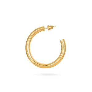 SIMPLE HOOP EARRINGS gold plated