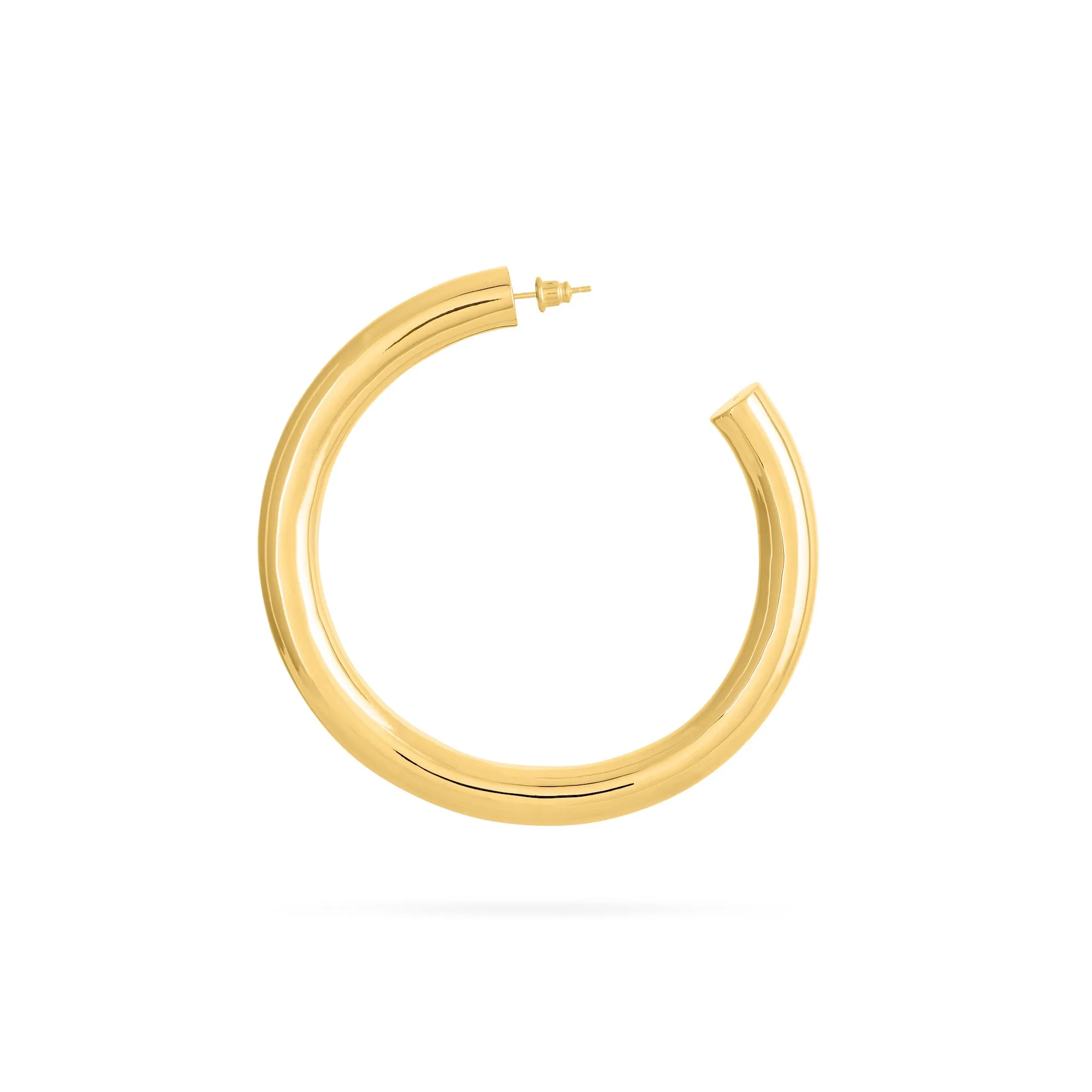 SIMPLE HOOP EARRINGS gold plated