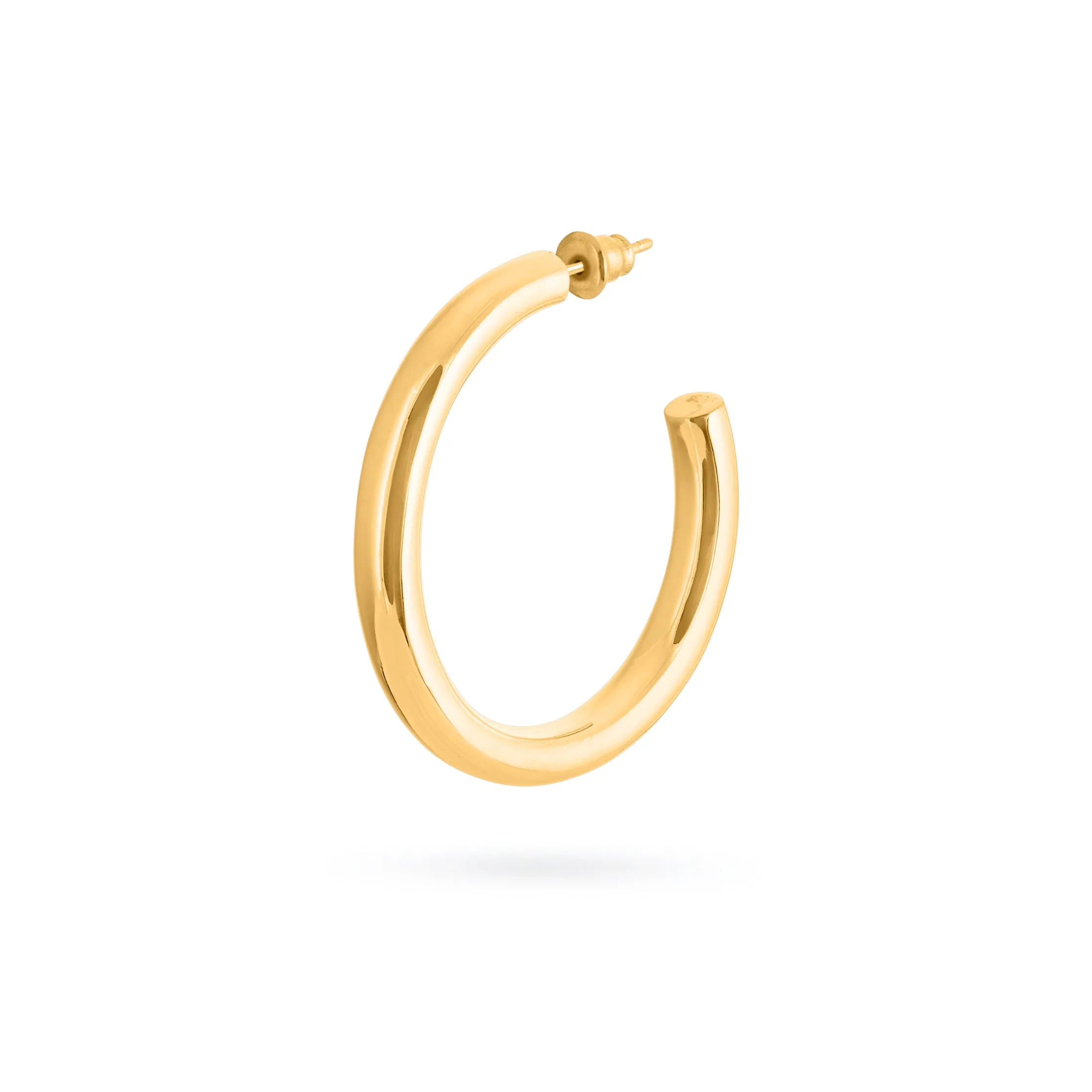 SIMPLE HOOP EARRINGS gold plated