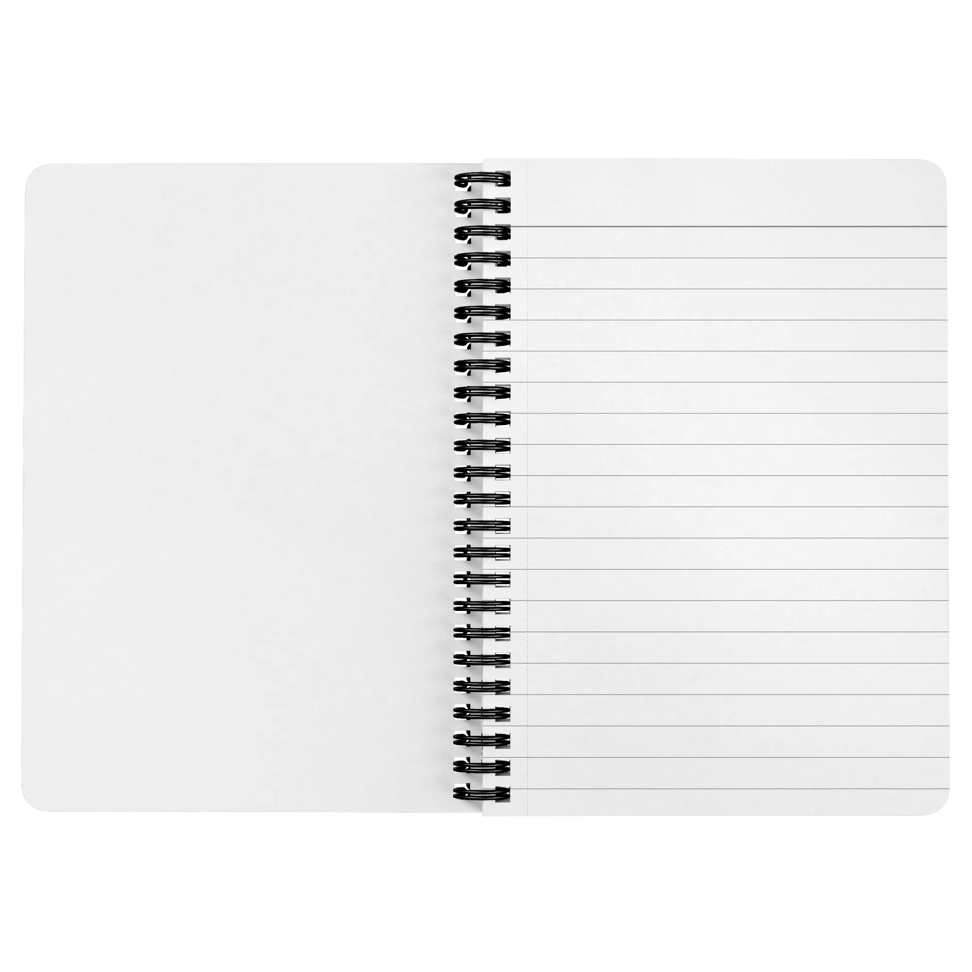 Simple Pink Ribbon Spiralbound Notebook Journal