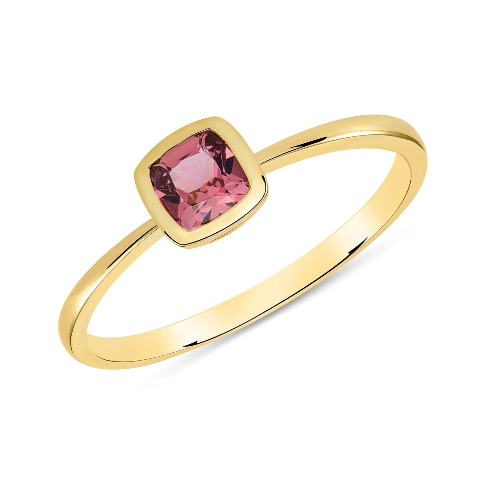 Simple Pink Tourmaline Ring