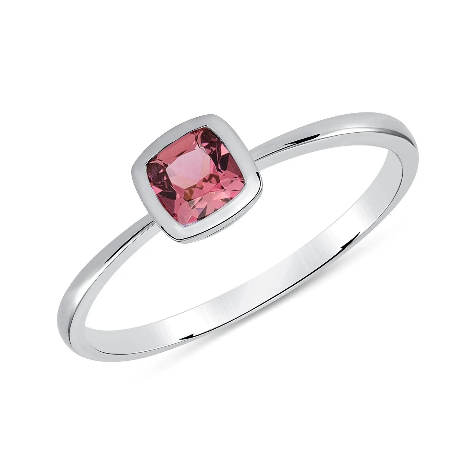 Simple Pink Tourmaline Ring