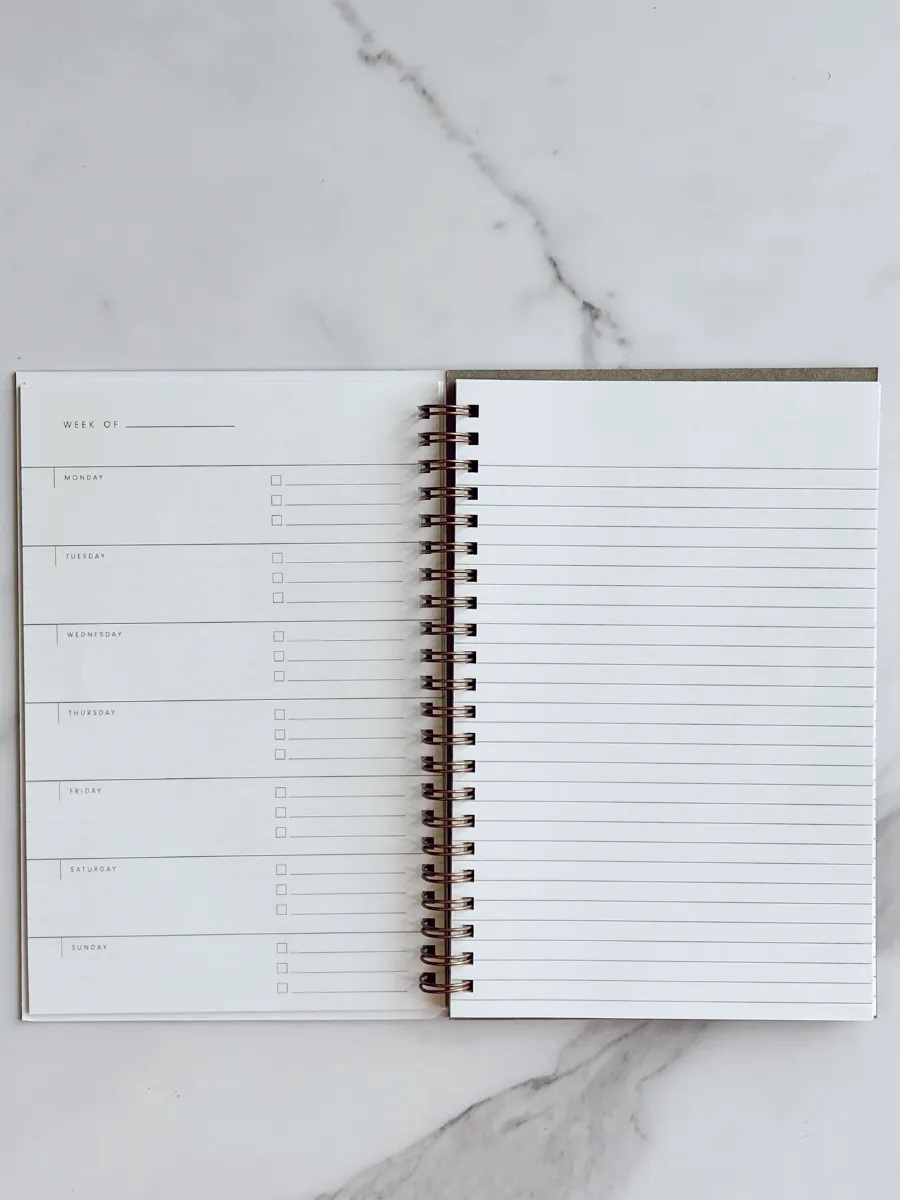 Simple Plan Undated Weekly Planner Journal