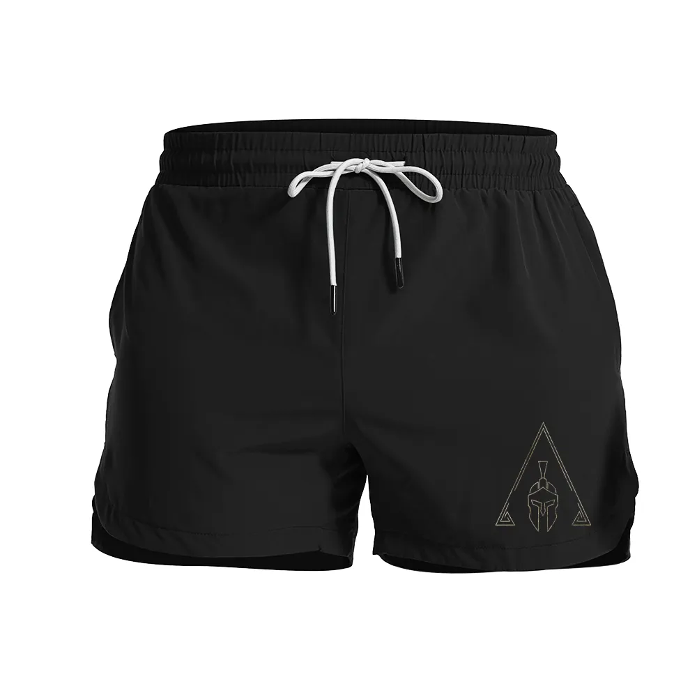 Simple Spartan Helmet Graphic Shorts