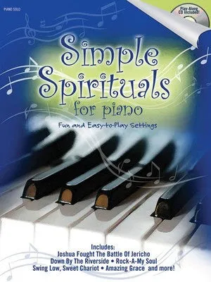 SIMPLE SPIRITUALS FOR PIANO SOLO BOOK AND ACCOMP