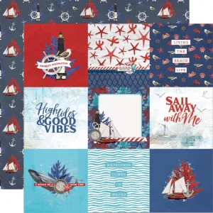 Simple Stories 12x12 [Collection ] - Simple Vintage Seas - 4x4 Elements