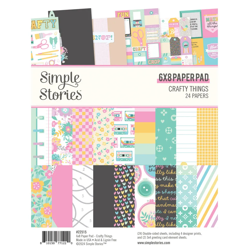 Simple Stories - Crafty Things - 6x8 Paper Pad