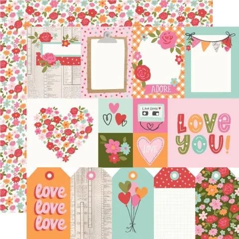 Simple Stories - Heartstrings - 12x12 Single Sheet - Elements 1
