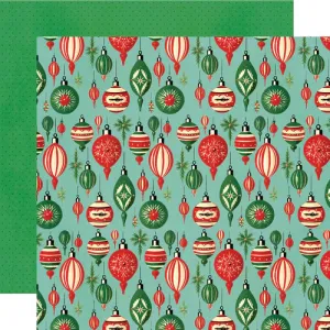 Simple Stories - Holly Jolly - Shiny Bright - 12x12 Single Sheet