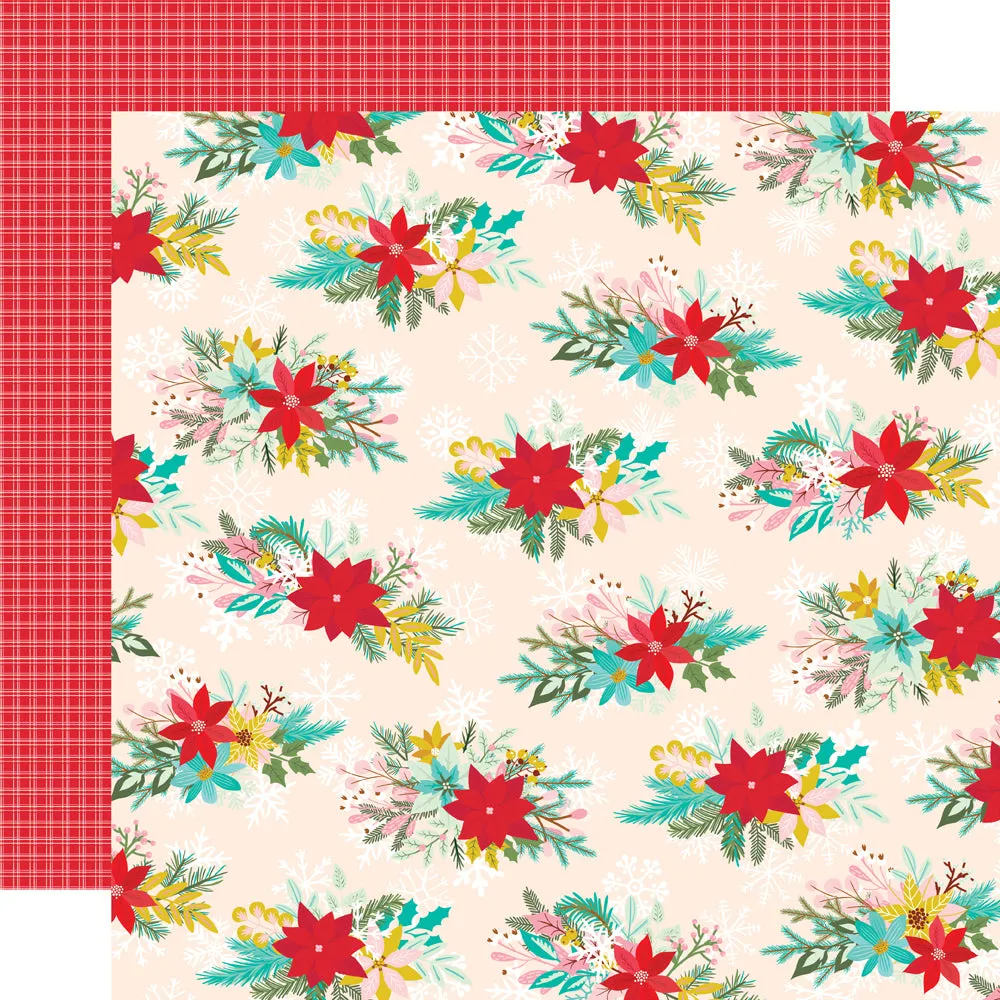 Simple Stories - Snow Pine Lodge - 12x12 Single Sheet - So Very Merry