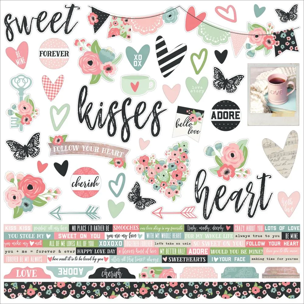 Simple Stories Stickers - [Collection] - Romance