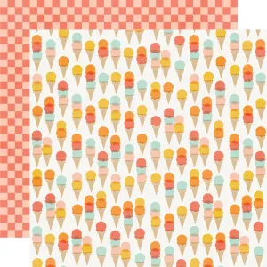 Simple Stories - Summer Snapshots - 12x12 Single Sheet - Fun   Sunshine