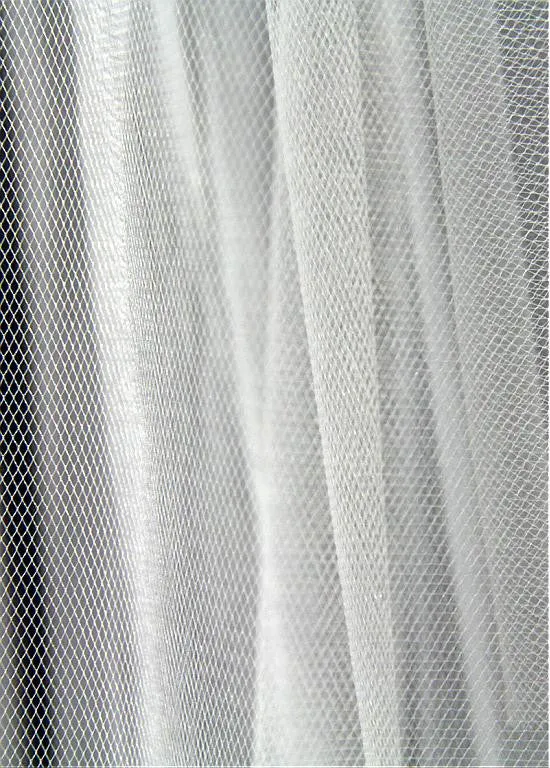 Simple Tulle Two-tier Wedding Veil With Comb