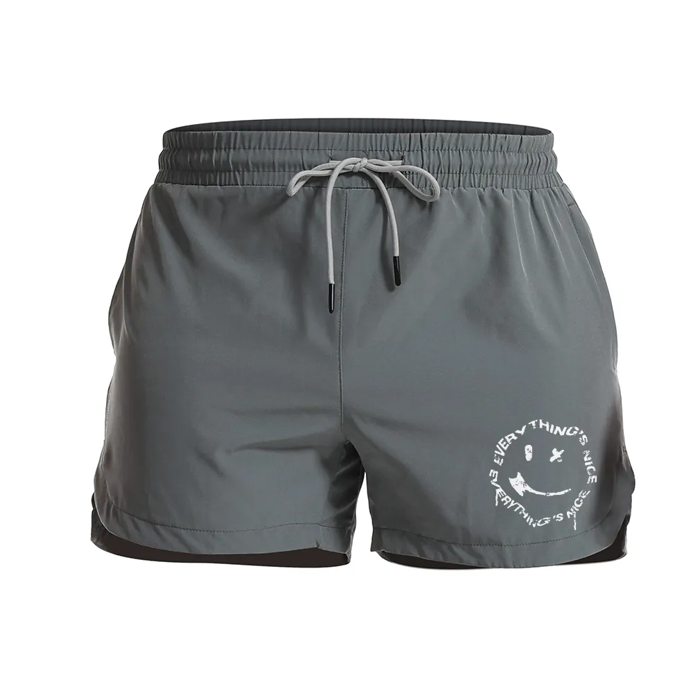 Smiling Face Graphic Shorts