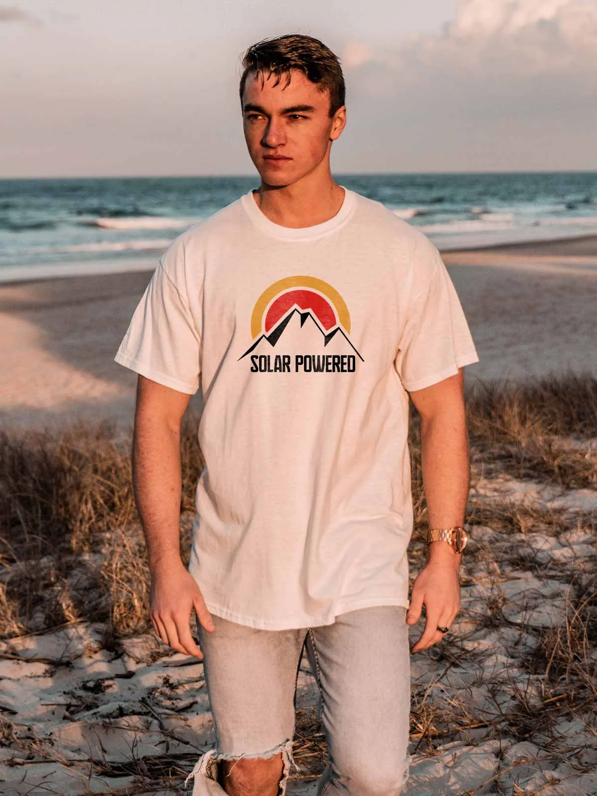 Solar Powered | Printed  T shirt