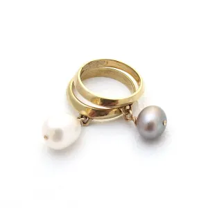 SOLD OUT - Orb Pearl Drop Rings