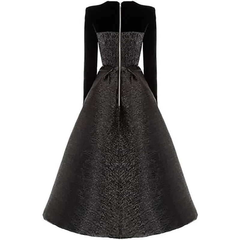 Solid Color Loose Elegant Dress