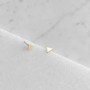 Solid Triangle Post Earrings