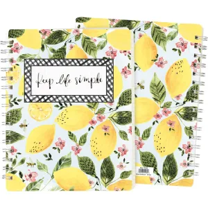 Spiral Notebook - Lemon Keep Life Simple