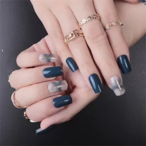 Square Haze blue halo marbling