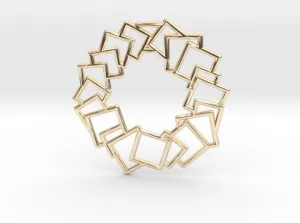 Squares Wreath Pendant (Metal)