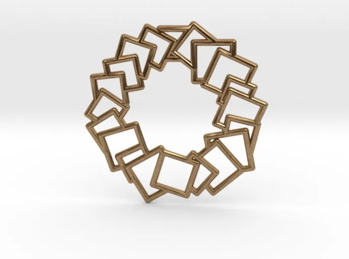 Squares Wreath Pendant (Metal)