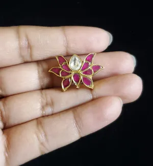 Srinath Sravani Jadau Kundan Simple Pendant Lotus